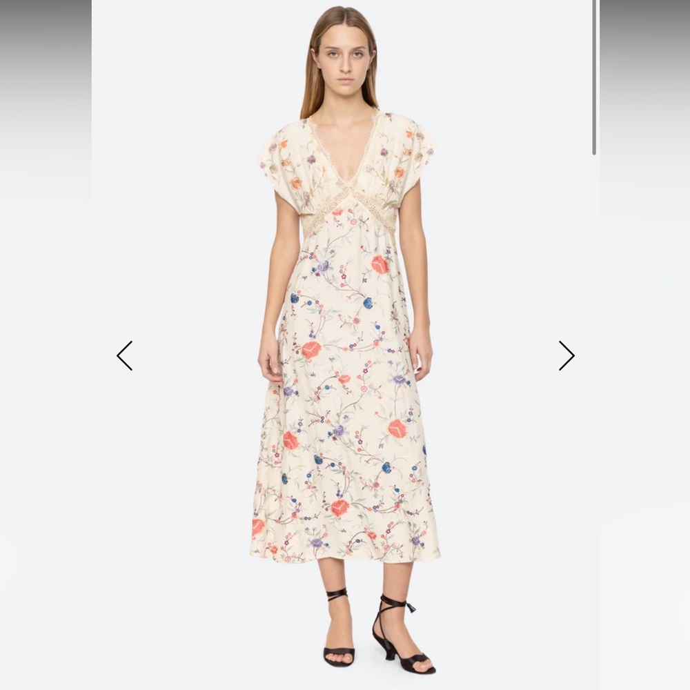 Priscilla V-Neck Dress-brand new
